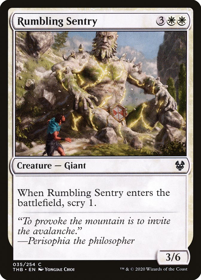 Rumbling Sentry [Theros Beyond Death] (THB 35)