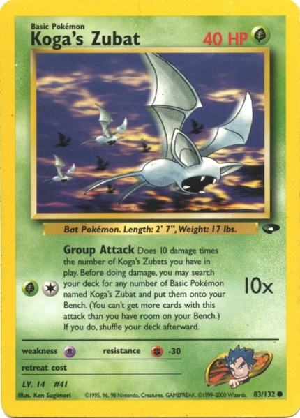 Koga's Zubat (83/132) [Gym Challenge]