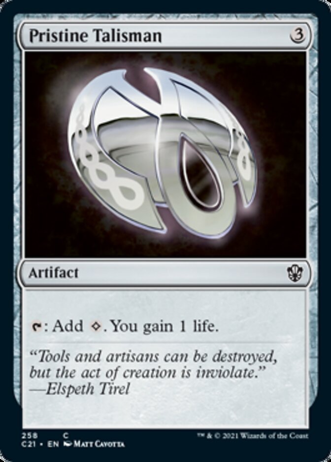 Pristine Talisman [Commander 2021] (C21 258)