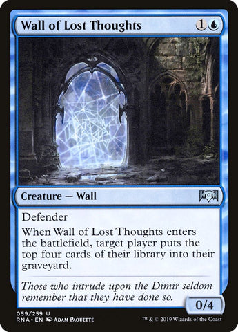 Wall of Lost Thoughts [Ravnica Allegiance] (RNA 59)