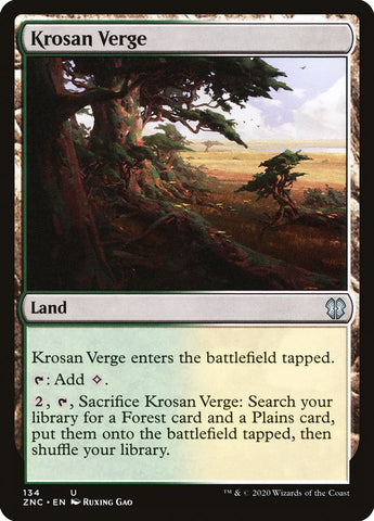 Krosan Verge [Zendikar Rising Commander] (ZNC 134)