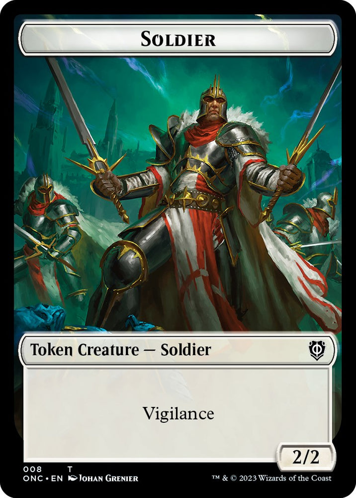 Soldier (008) // Angel Double-Sided Token [Phyrexia: All Will Be One Commander]