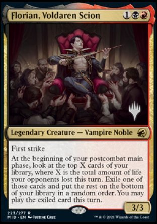 Florian, Voldaren Scion (Promo Pack) [Innistrad: Midnight Hunt Promo Pack] (PMID 223)