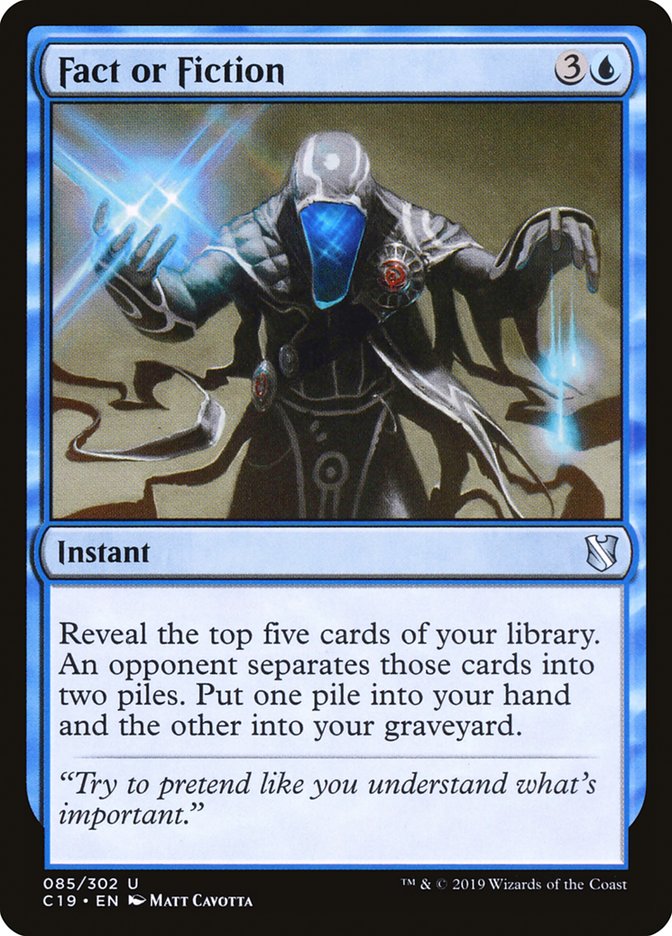 Fact or Fiction [Commander 2019] (C19 85)