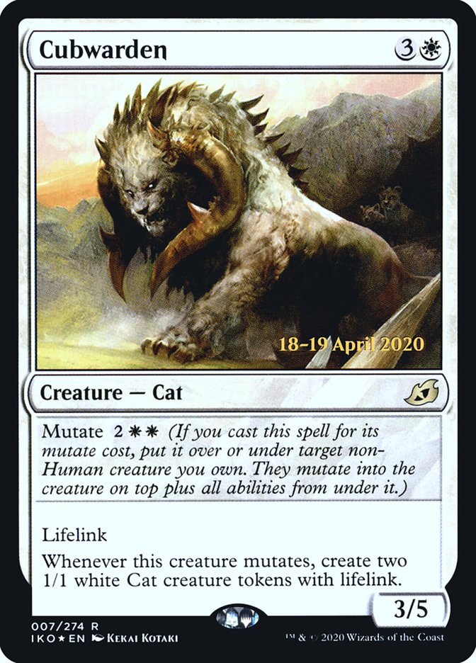 Cubwarden  [Ikoria: Lair of Behemoths Prerelease Promos] (PIKO 7S)