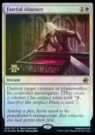 Fateful Absence [Innistrad: Midnight Hunt Prerelease Promos] (PMID 18)