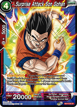 Surprise Attack Son Gohan (Starter Deck - Pride of the Saiyans) [SD15-04]
