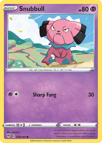 Snubbull (70/189) [Sword & Shield: Darkness Ablaze]