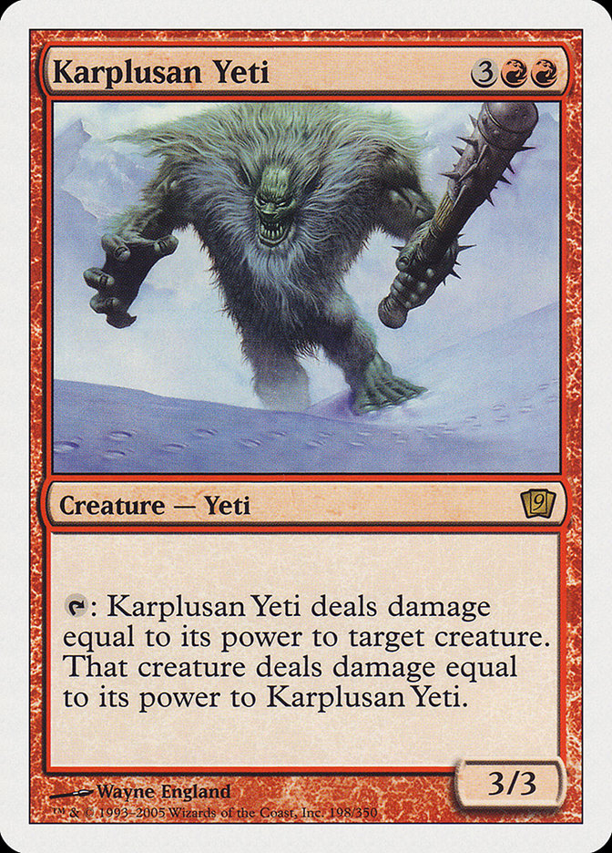 Karplusan Yeti [Ninth Edition] (9ED 198)
