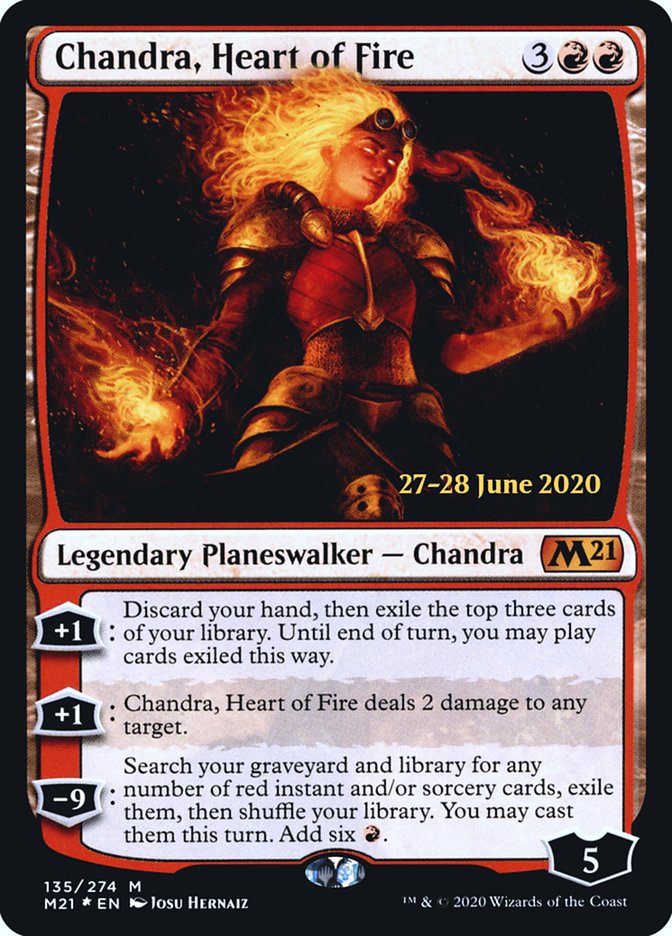 Chandra, Heart of Fire  [Core Set 2021 Prerelease Promos] (PM21 135S)