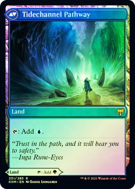 Barkchannel Pathway // Tidechannel Pathway  [Kaldheim Prerelease Promos] (PKHM 251)