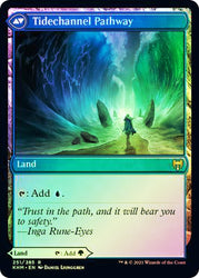 Barkchannel Pathway // Tidechannel Pathway  [Kaldheim Prerelease Promos] (PKHM 251)