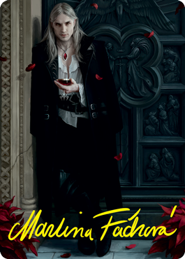 Sorin the Mirthless 1 Art Card (Gold-Stamped Signature) [Innistrad: Crimson Vow Art Series] (AVOW 1)
