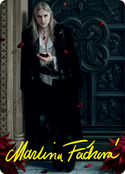 Sorin the Mirthless 1 Art Card (Gold-Stamped Signature) [Innistrad: Crimson Vow Art Series] (AVOW 1)