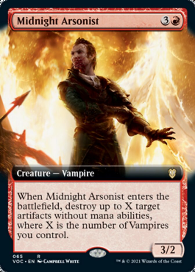 Midnight Arsonist (Extended) [Innistrad: Crimson Vow Commander] (VOC 65)