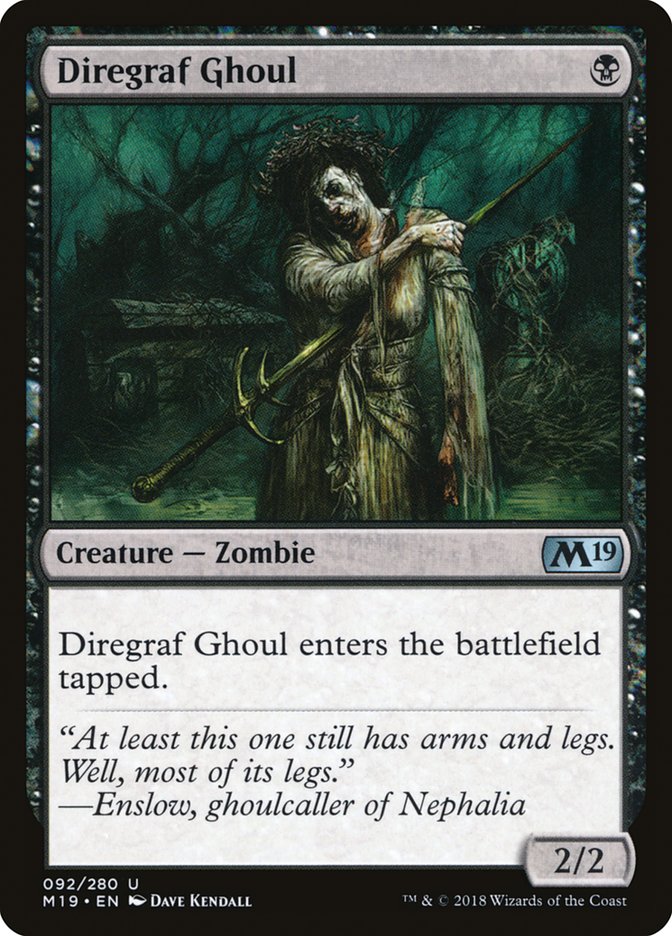 Diregraf Ghoul [Core Set 2019] (M19 92)