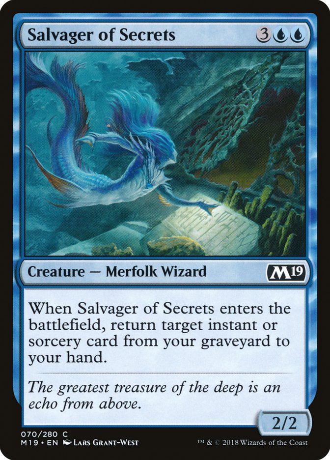 Salvager of Secrets [Core Set 2019] (M19 70)
