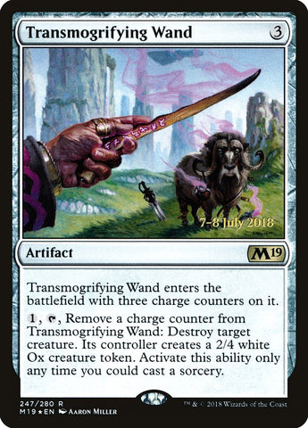 Transmogrifying Wand  (Prerelease) [Core Set 2019 Prerelease Promos] (PM19 247S)