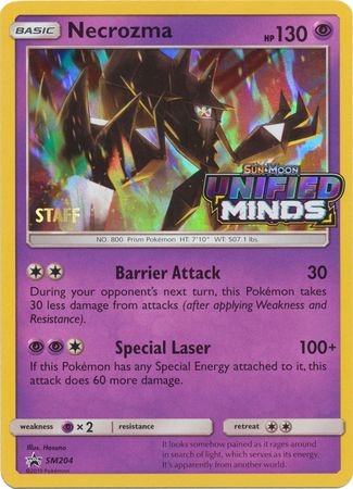 Necrozma (Staff Prerelease Promo) (SM204) [Sun & Moon: Black Star Promos]