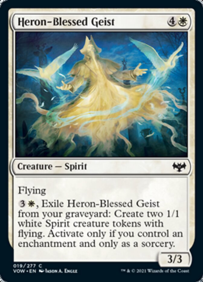 Heron-Blessed Geist [Innistrad: Crimson Vow] (VOW 19)