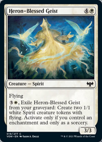 Heron-Blessed Geist [Innistrad: Crimson Vow] (VOW 19)