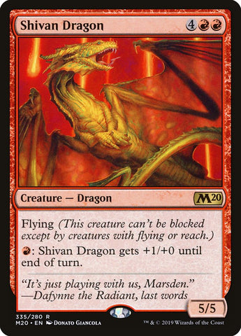 Shivan Dragon [Core Set 2020] (M20 335)