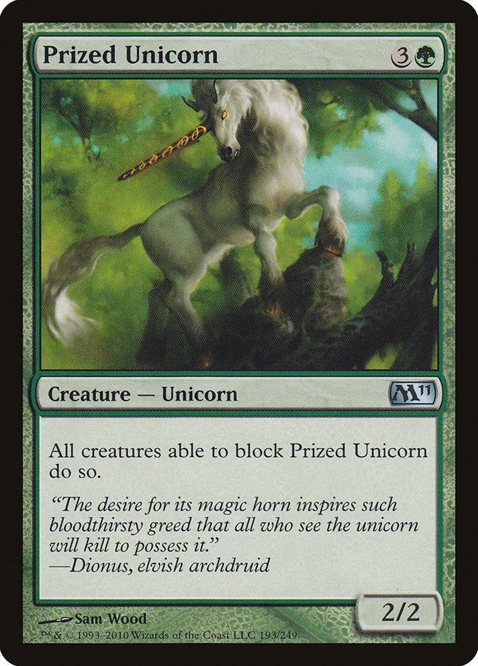 Prized Unicorn [Magic 2011] (M11 193)