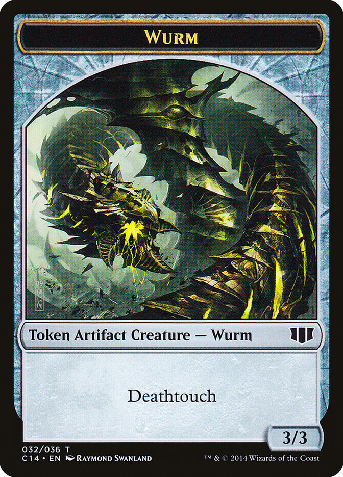 Wurm (032/036) // Goat Double-sided Token [Commander 2014 Tokens] (TC14 32)