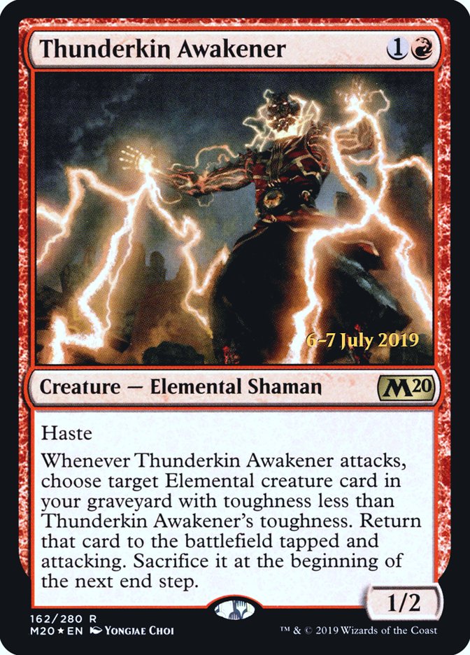 Thunderkin Awakener  [Core Set 2020 Prerelease Promos] (PM20 162S)