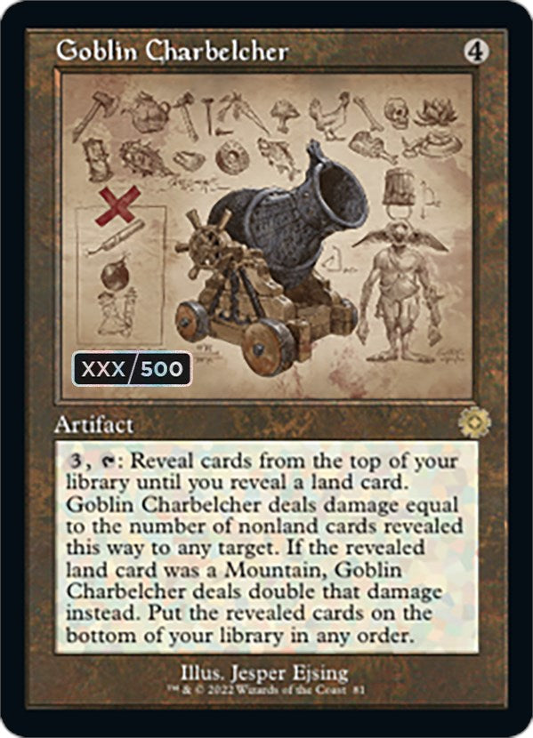 Goblin Charbelcher (Schematic) (Serial Numbered) [The Brothers' War Retro Artifacts]
