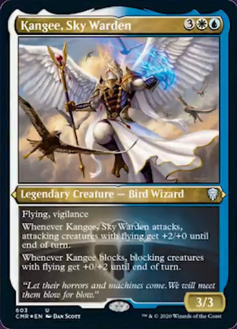 Kangee, Sky Warden [Commander Legends Etched] (PCMR 603)