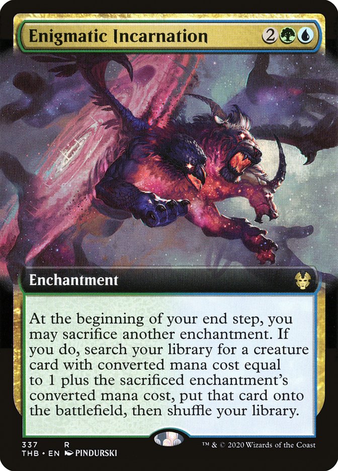 Enigmatic Incarnation (Extended Art) [Theros Beyond Death] (THB 337)