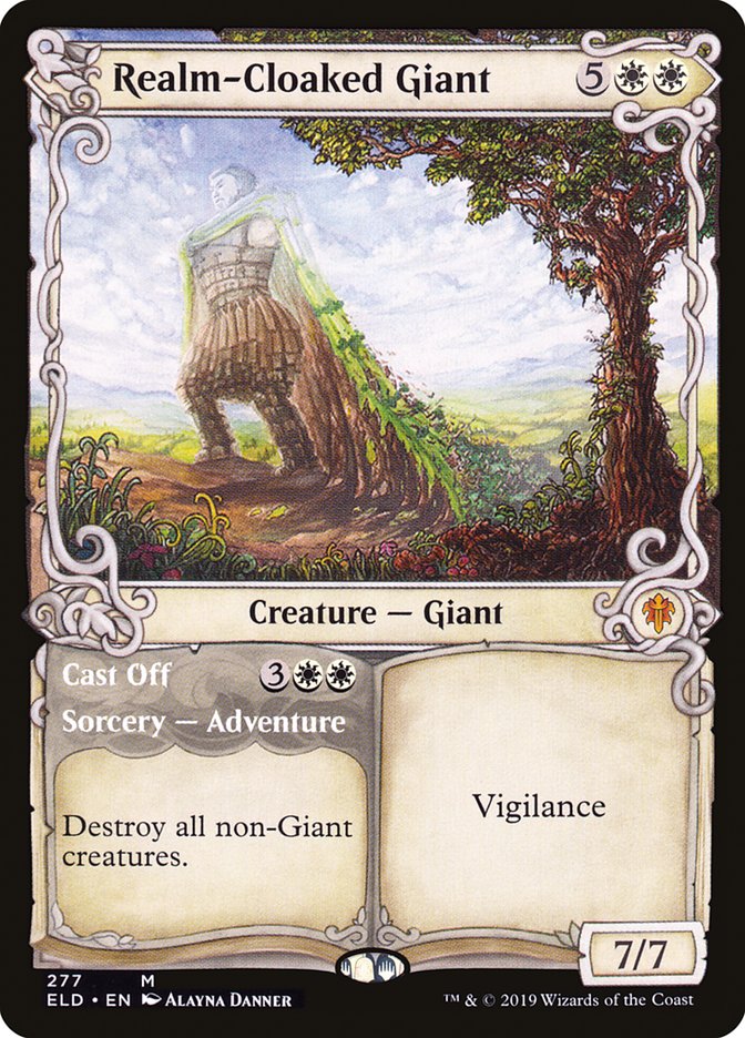 Realm-Cloaked Giant // Cast Off (Showcase) [Throne of Eldraine] (ELD 277)