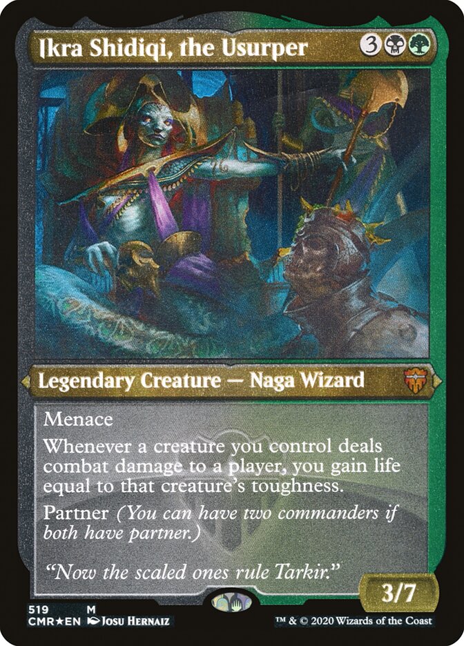 Ikra Shidiqi, the Usurper [Commander Legends Etched] (PCMR 519)