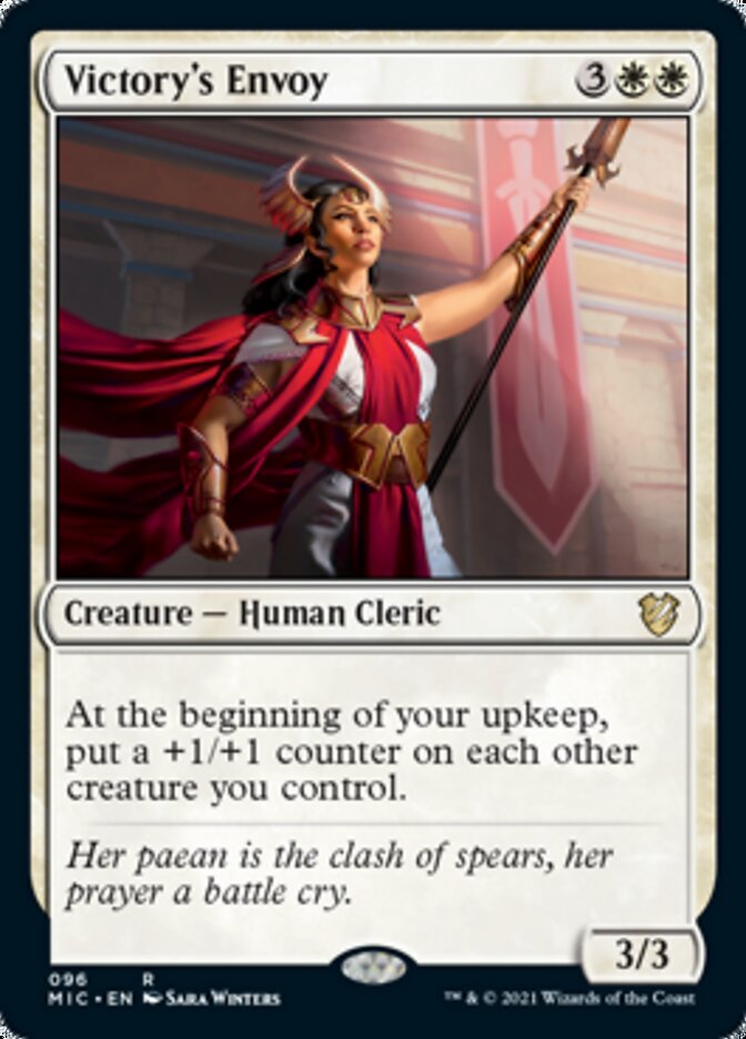 Victory's Envoy [Innistrad: Midnight Hunt Commander] (MIC 96)