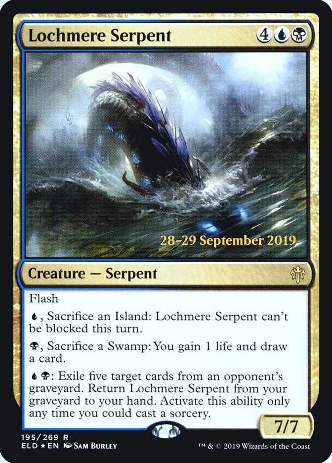 Lochmere Serpent  [Throne of Eldraine Prerelease Promos] (PELD 195S)