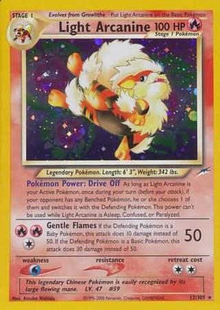 Light Arcanine (12/105) [Neo Destiny]
