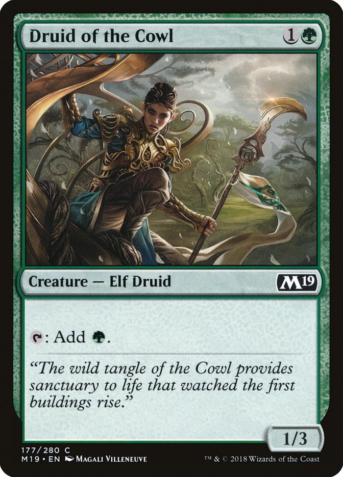 Druid of the Cowl [Core Set 2019] (M19 177)