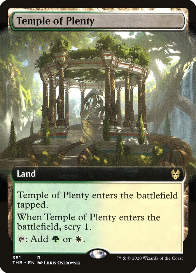 Temple of Plenty (Extended Art) [Theros Beyond Death] (THB 351)
