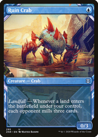 Ruin Crab (Showcase) [Zendikar Rising] (ZNR 295)