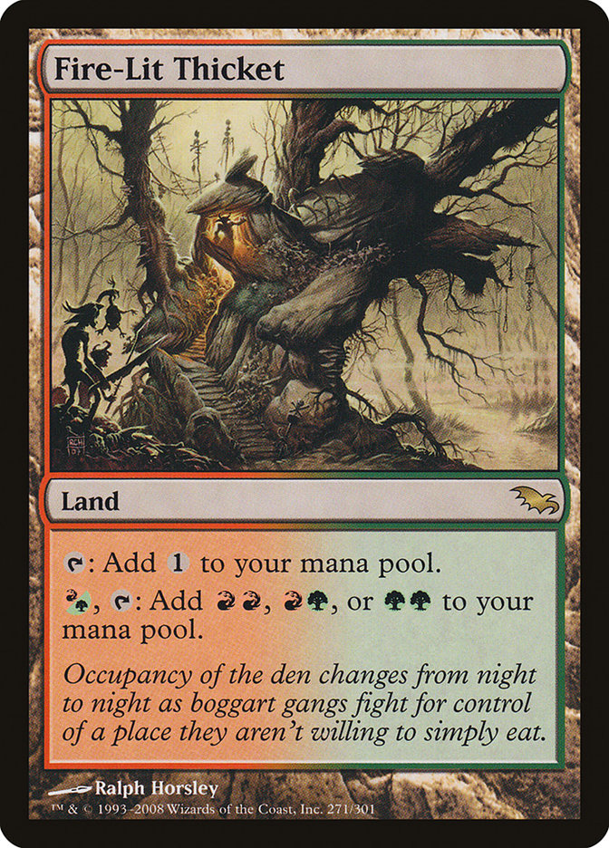 Fire-Lit Thicket [Shadowmoor] (SHM 271)
