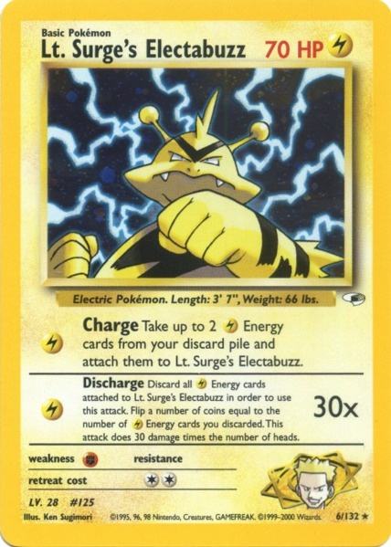 Lt. Surge's Electabuzz (6/132) [Gym Heroes]
