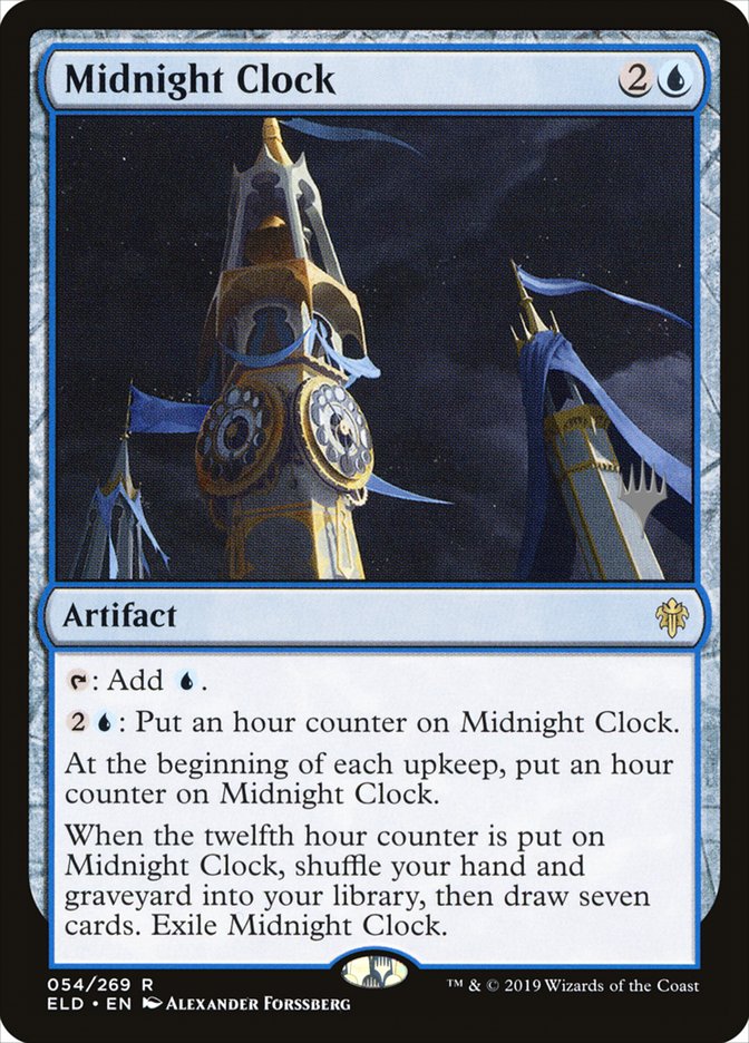 Midnight Clock (Promo Pack) [Throne of Eldraine Promos] (PELD 54P)