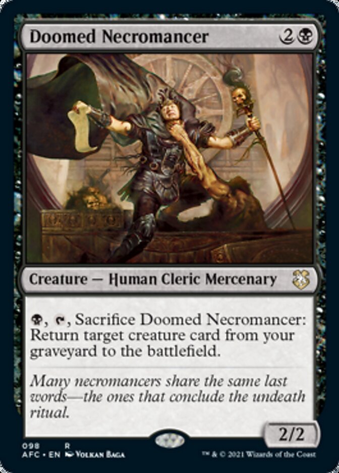 Doomed Necromancer [Dungeons & Dragons: Adventures in the Forgotten Realms Commander] (AFC 98)