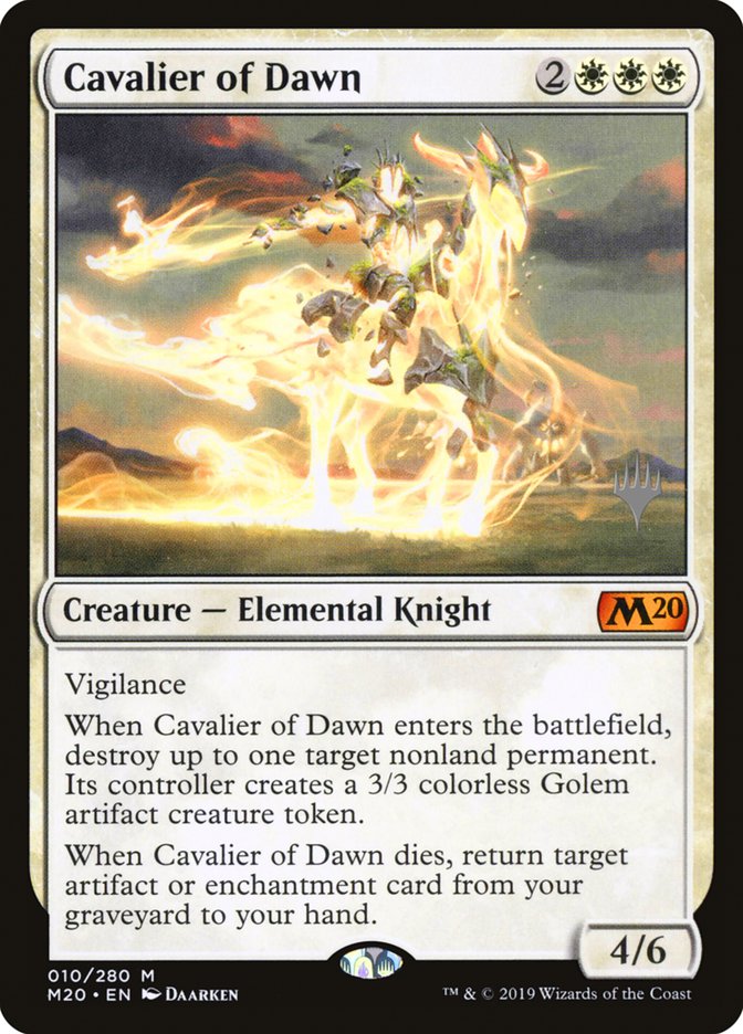 Cavalier of Dawn (Promo Pack) [Core Set 2020 Promos] (PM20 10P)