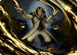 Leonin Lightscribe Art Card [Strixhaven: School of Mages Art Series] (ASTX 3)