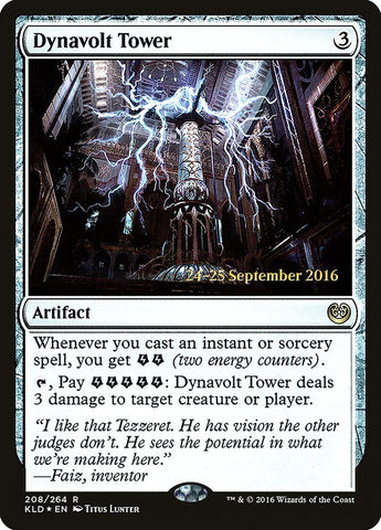 Dynavolt Tower  (Prerelease) [Kaladesh Prerelease Promos] (PKLD 208S)