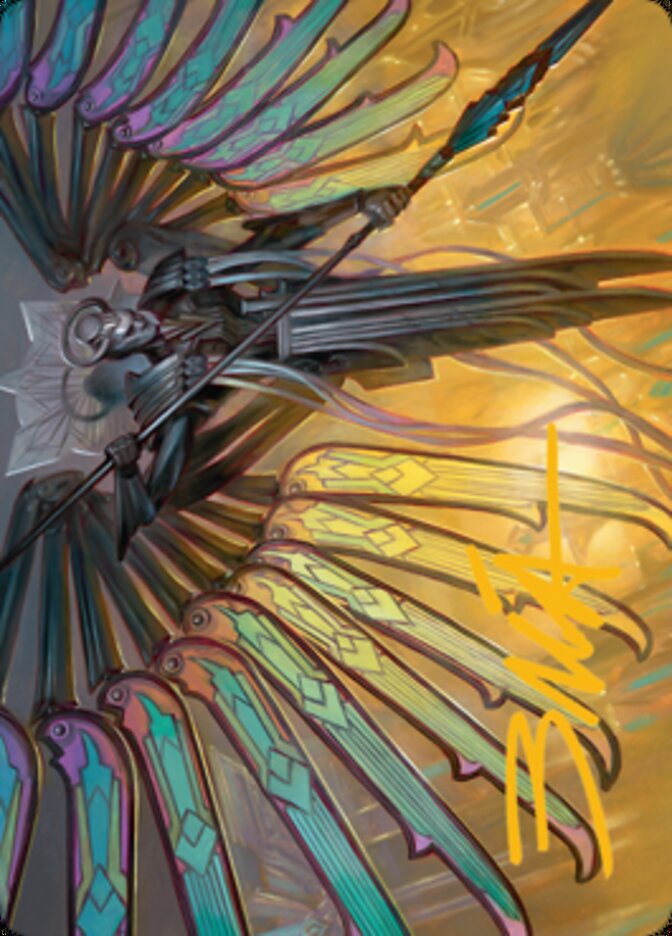 Paragon of Modernity Art Card (Gold-Stamped Signature) [Streets of New Capenna Art Series] (ASNC 35)