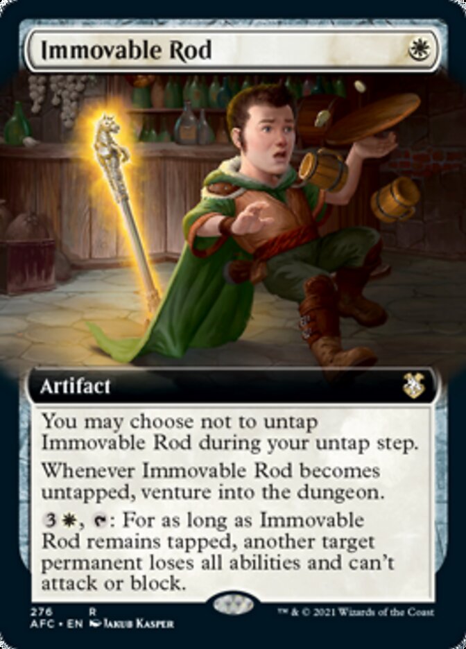 Immovable Rod (Extended) [Dungeons & Dragons: Adventures in the Forgotten Realms Commander] (AFC 276)