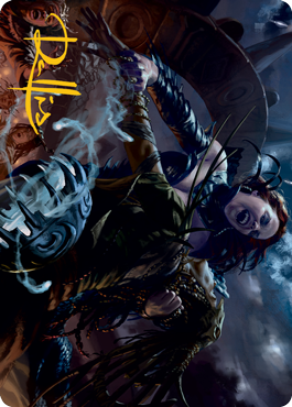 Olivia's Midnight Ambush Art Card (Gold-Stamped Signature) [Innistrad: Midnight Hunt Art Series] (AMID 39)